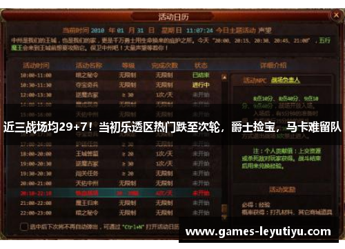 近三战场均29+7！当初乐透区热门跌至次轮，爵士捡宝，马卡难留队